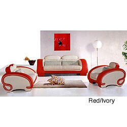 Modern 3-piece Luxurious Leather Sofa Set