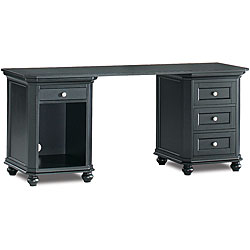 Tribeca Rubberwood Dual-cabinet Desk