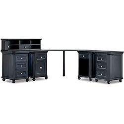 Tribeca Four-cabinet Hutch Corner Desk