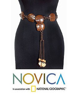 Coconut 'Elephant March' Belt (Thailand)