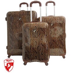 Heys USA Exotic Snake 3-piece Hardside Spinner Luggage Set