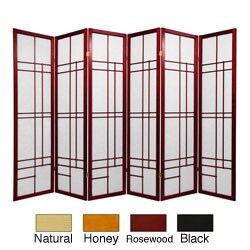 Wood and Rice Paper Eudes 6-panel Shoji Screen (China)