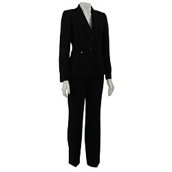 Tahari ASL 2-button Zipper Pocket Pant Suit