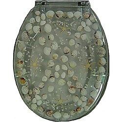 Sea Shell Polyresin Toilet Seat