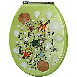 Tropical Polyresin Toilet Seat