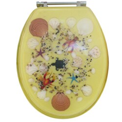 Tropical Polyresin Toilet Seat
