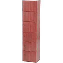 Mahogany Stacked Cubes Cabinet