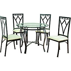 Onyx Transitional 5-piece Dinette Set