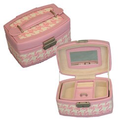 Round Leather Jewelry Box