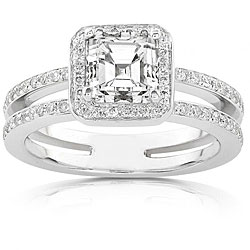 14k Gold 1 1/3ct TDW Diamond Halo Engagement Ring (H-I, SI1-SI2)