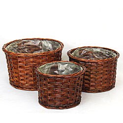 Pot-cover Wicker Basket (Set of 3)
