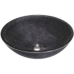 DeNovo Starry Black Stone Vessel Sink