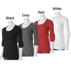 Self Esteem Junior's Empire Waist Long-sleeve Top