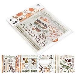 Archaic 5-sheet Rub-on Craft Book