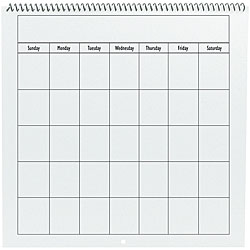 Bare Elements 12x12-inch Spiral Bound Blank Calendar