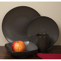 Sasaki Simplicity Brown 16-piece Dinnerware Set