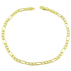 14k Yellow Gold 8.5-inch Figaro Bracelet