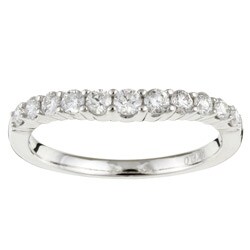 14k White Gold 1/2ct TDW Diamond Wedding Band (G-H, I1)