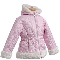 KC Collections Girl's Anorak Bow Quilt Jacket