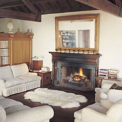 Bowron Quatro Ivory Sheepskin Pelt Rug (3'4 x 6')