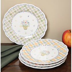 'Dena's Garden' 4-piece Salad Plate Set