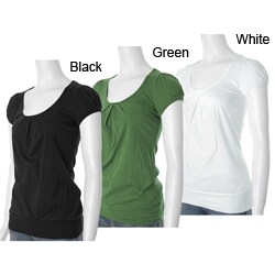Self Esteem Junior's Scoop Neck Keyhole Back Top