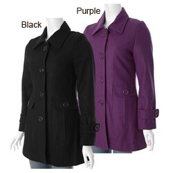 Ci Sono by Adi Junior's Button-front Wool Coat
