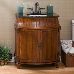 Ashvile Rich Walnut Bathroom Vanity