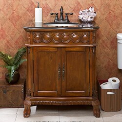 Elizabeth Rich Walnut Bathroom Vanity