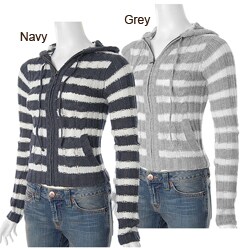 Ci Sono by Adi Junior's Cable Knit Hooded Sweater