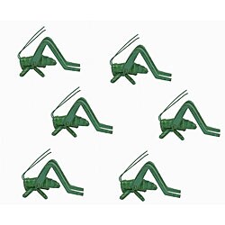 Patina Cricket Statues (Set of 6)