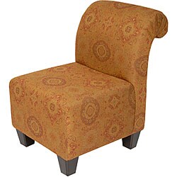 Golden Medallion Roll Back Chair