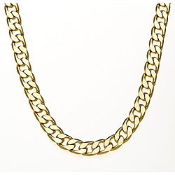 14k Gold Overlay 42-inch Cuban Necklace