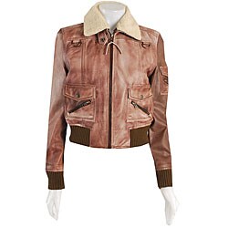 Black Rivet Women's Leather Motorcycle Jacket