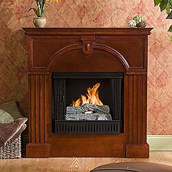 Luxemburg Classic Mahogany Gel Fuel Fireplace