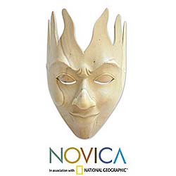 Wood 'Man of Fire' Mask (Indonesia)