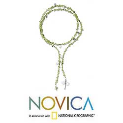 950 Silver 'Summer Wrap' Peridot Necklace (Thailand)