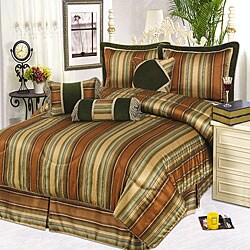 Kelly Stripe 7-piece Comforter Set
