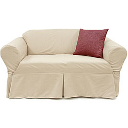Natural Loveseat Slipcover 
