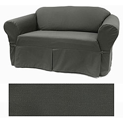Twill Slate Chair Slipcover