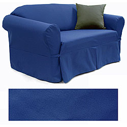 Twill Azure Chair Slipcover