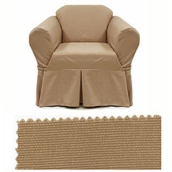 Brushed Walnut Chair Slipcover 