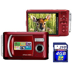 SVP Xthinn-8061R-4GB LCD Camera and 4 GB Card