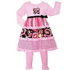AnnLoren 2-piece Floral Garden Dress Set