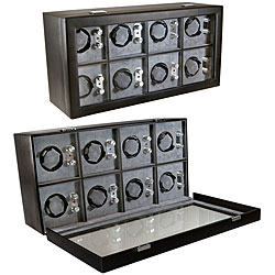 Swiss Watch 8-slot Grey Multifunction Watch Winder Case