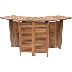 Tri-fold Teak Bar