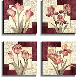 Pamela Gladding 'Trio Sonata' 4-piece Canvas Art Set