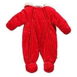 Absorba Infant Girl's Snowflake Shiffley Snowsuit