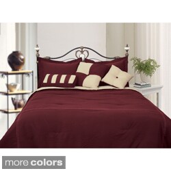Microfiber Reversible 8-piece Bed in a Bag with Sheet Set