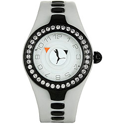 Puma Posh Women's White Rubber Strap Watch